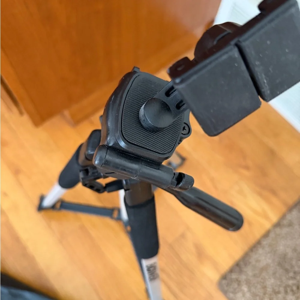 Bower Camera Video Black and Silver Tripod High Quality Adjustable Sturdy